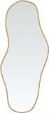 vidaXL Wandspiegel, goudkleurig, 80 x 35 cm