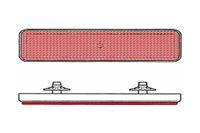 Reflector Bihr Reflector vierkant achter rood