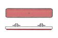 Reflector Bihr Reflector vierkant achter rood