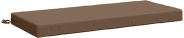vidaXL - Coussin de banc - SOEST - 100% Polyester - Taupe - 110 x 50 x 8 cm