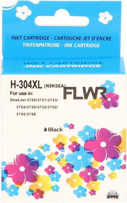 FLWR - Inktcartridge / 304XL Zwart - Geschikt voor HP