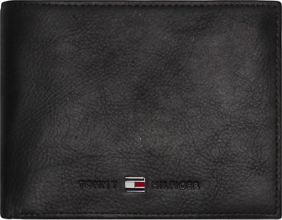 Tommy Hilfiger - Johnson - CC Flap and coin pocket heren portemonnee - Black