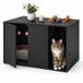 Relaxdays Kattenkast - Zwart - 50x72x50 cm