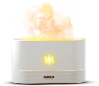 Boostiv Aroma Diffuser - Luchtbevochtiger - Vlam Effect - Wit