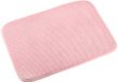 Sans marque Tapis égouttoir en microfibre - Séchage rapide - Rose / Rouge - 40 x 30 cm