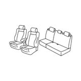 Set Superior Set stoelhoezen grijs/zwart compatibel met Ford Focus 5p (03/11>05/18)