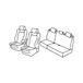 Set Superior Set stoelhoezen grijs/zwart compatibel met Ford Focus 5p (03/11>05/18)