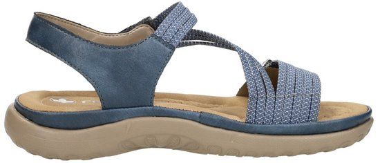 Rieker Sandalen blauw Textiel - Maat 37