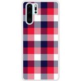 Tartan Tricolor Bedrukt siliconen hoesje compatibel met P30 Pro