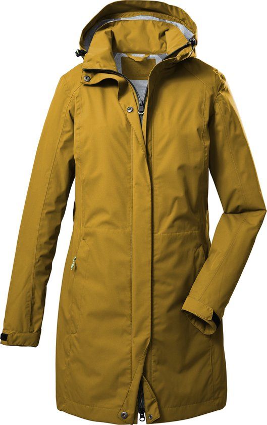 Killtec Kos 93 Women's Parka - Yellow - Size 38 - Waterproof & Windproof