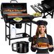 Gockowiak FASS Tuinbarbecue van houtskool met 2 grillroosters en een asopvangbak