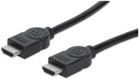 Manhattan High Speed HDMI Cable w/ Ethernet Channel, 1x HDMI Male 19-pin - 1x HDMI Male 19-pin, Shielded, Black, 15m