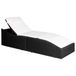 VidaXL Lounge Gecapitonneerde Zitting Polyethyleen, Rotan, Staal Zwart, Crème, Wit