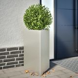 Maison Exclusive - Jardinière, triangulaire, 50x43x75 cm, acier inoxydable