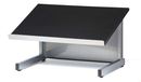 Support de lecture de bureau, argent/noir, 14" H x 18" P x 23,2" L
