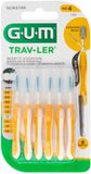 GUM Trav-Ler Ragers Jaune 1.3mm - 3 x 6 pièces - Lot économique