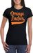 Bellatio Decorations Koningsdag shirt voor dames - zwart - glitters - feestkleding XXL