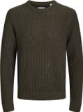 JACK & JONES PLUS - JJPANNEL KNIT CREW NECK AW26 PLS Heren Trui