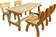 Prolenta Maison Exclusive - Ensemble de salle à manger de jardin 5 pièces en pin imprégné