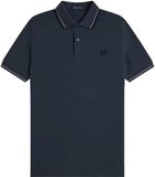 Fred Perry Polo Shirt FP Twin Tipped Fred Perry Shirt - Blauw - Katoen - Maat XL