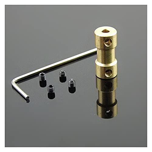 Greendhat Koppelkoppeling Koperen Koperen Koper Koppeling Joint voor Motor Connector Metalen Model Koppeling (Binnendiameter: 3.17 4MM) printer onderdelen (Maat: 4 5MM)