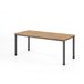 HAMMERBACHER Bureau H-Serie | Piètement à 4 pieds | réglable en hauteur | extrêmement stable, taille plateau de table : 180 x 80 cm, couleur plateau de table : chêne noueux, couleur piètement : graphite