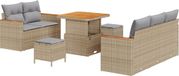 vidaXL Banc de jardin beige et gris clair