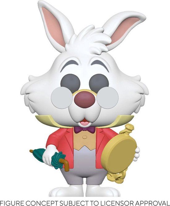 Disney Funko POP! Disney: Alice in Wonderland - White Rabbit with Watch Collectible Figure - 9 cm