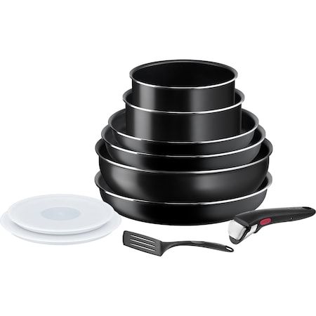 Tefal L1599802 Pannenset - 10-delig - Zwart