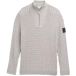 Tom Tailor Troyer gebreide trui met kabelpatroon - Maat S - grey offwhite plated