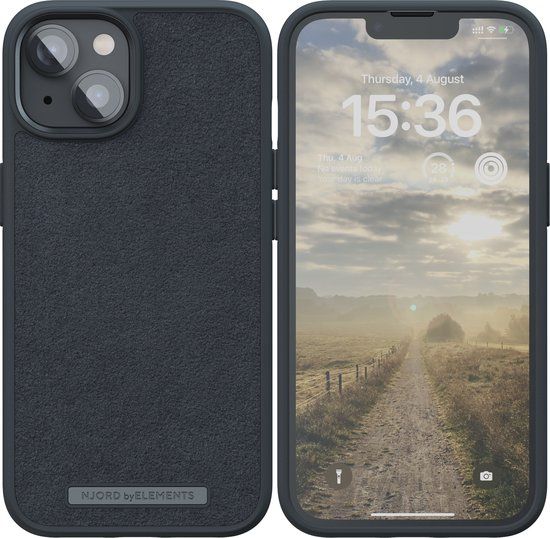 Njord Collections Comfort+ Hoesje voor iPhone 14 Plus - Zwart