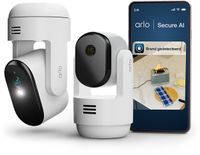 Arlo Essential3 PTZ SET - Beveiliging set voor binnen & buiten, 2-Cam (2K)