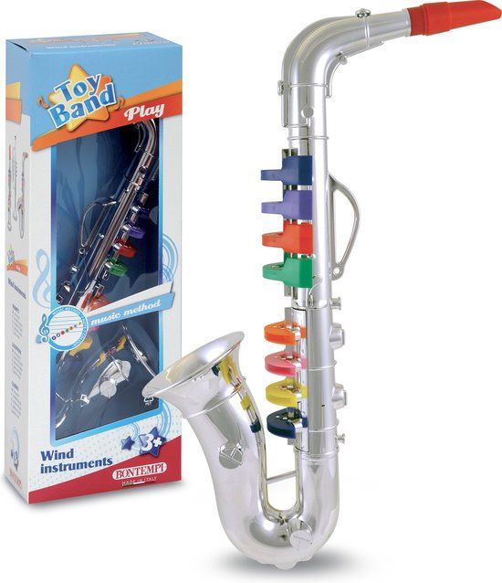 Bontempi Saxofoon Play 42 cm Zilver