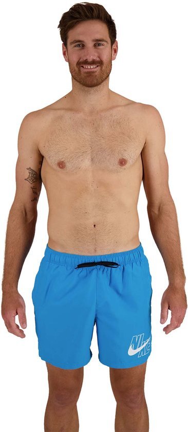 Nike Swim Logo Solid 5"" Volley Shorts Men, laser blue