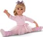 Hannah Ballerina poupée, 50 cm, 14 pièces, vinyle, blond, bleu