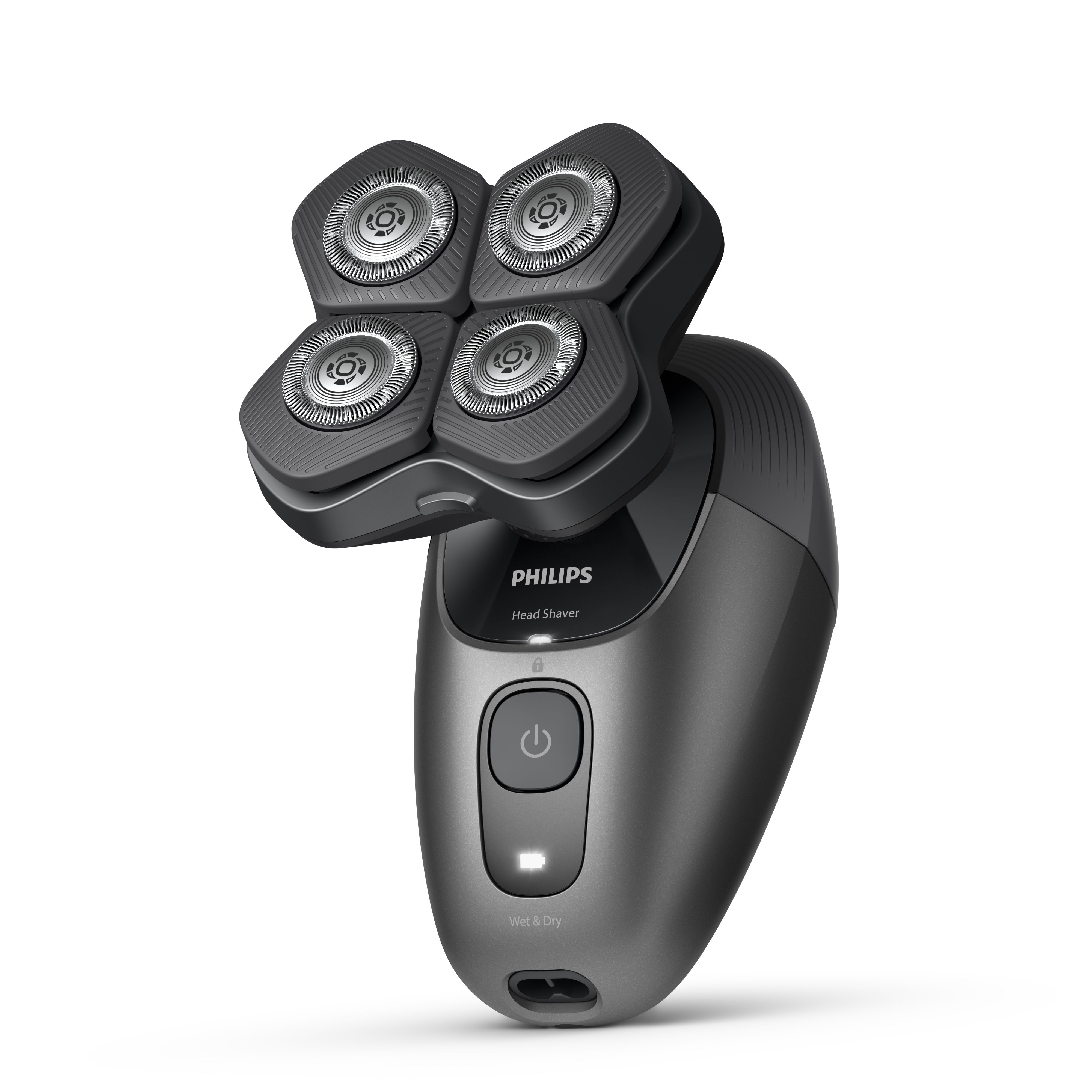 Philips 7000 series Head Shaver Pro HS7980/15 - Black, Wet & Dry, 90 min. Use Time