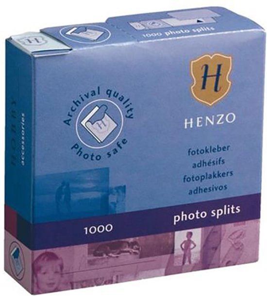 Henzo Fotoplakkers - Plakstrips - 1000 stuks - Transparant