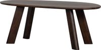 WOOOD Roundly Eetkamertafel - Mangohout - Walnoot - 76x200x100