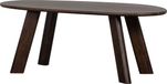 WOOOD Roundly Eetkamertafel - Mangohout - Walnoot - 76x200x100