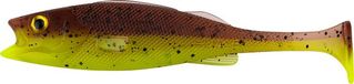 LMAB KØFI Perch Shad - 7 cm - Green Pumpkin Chartreuse