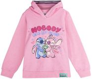 CERDÁ LIFE'S LITTLE MOMENTS Disney Stitch & Angel Hoodie Meisjes – Roze Sweater met Capuchon – Officieel