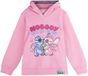 CERDÁ LIFE'S LITTLE MOMENTS Disney Stitch & Angel Hoodie Meisjes – Roze Sweater met Capuchon – Officieel