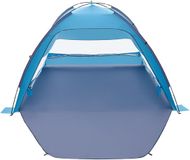 VEVOR tente de plage avec auvent pour 6 personnes, protection UPF 50+, tente de plage portable avec sac de transport et ancrages au sol, parasol de plage léger pour le camping, la pêche, les pique-niques, tente solaire
