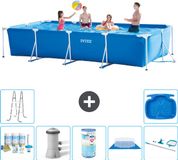 Intex Rechthoekig Frame Zwembad - 450 x 220 x 84 cm - Blauw