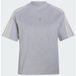 ADIDAS SPORTSWEAR T-shirt fonctionnel 'ADIDAS KIT 3-STRIPES' gris clair / argent / blanc cassé