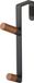 Yamazaki 5172 TOWER Over~The~Door Hanger, black, Steel/Wood, 1.5 x 10 x 18 cm