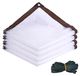 Bâche de protection 3x3 mètres - Imperméable - Anti-poussière - Coupe-vent - Transparent - Fabriqué en matériau PE durable - Convient pour une utilisation en extérieur