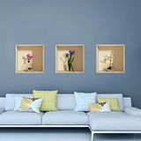 3D-muursticker, zelfklevend, 3D-effect, orchideeënbloemen, orchideeën-muursticker, voor slaapkamer, volwassenen, 3D-muursticker, woonkamerdecoratie, trompe l'o, 40 x 120 cm