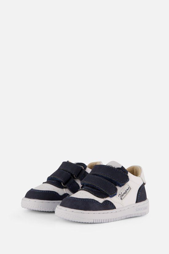 Shoesme wit-donkerblauw sneaker