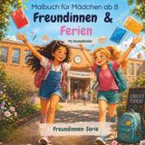 Malbuch für Mädchen ab 8: Freundinnen & Ferien